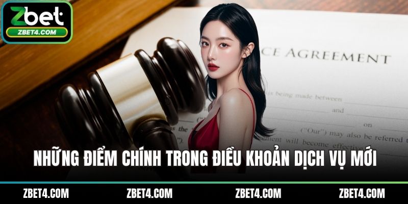 Những điểm chính trong điều khoản dịch vụ mới